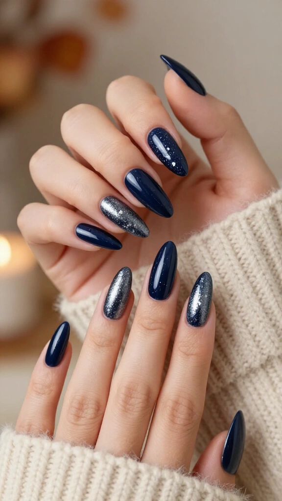 Midnight Navy with Micro-Celestial Foil
