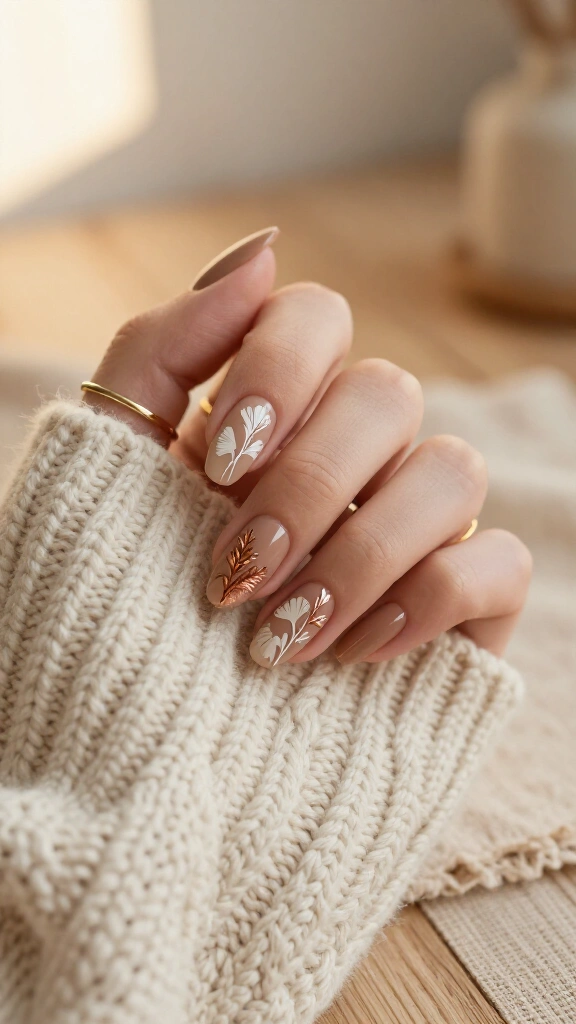Gilded autumn botanicals