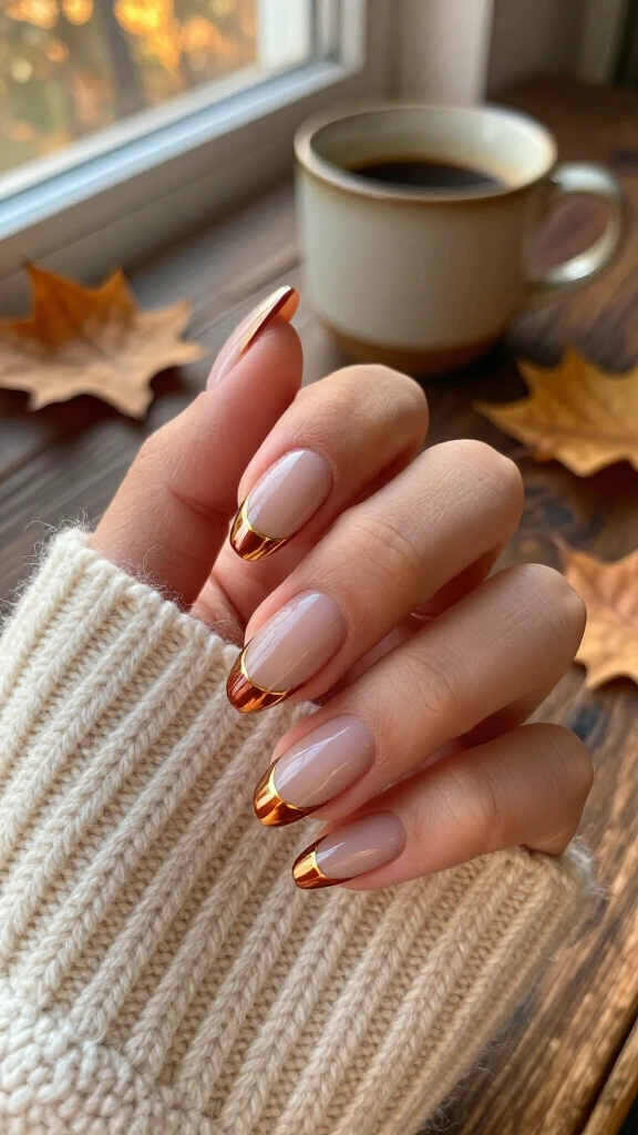 Spiced Cinnamon and Gold Chrome Double French