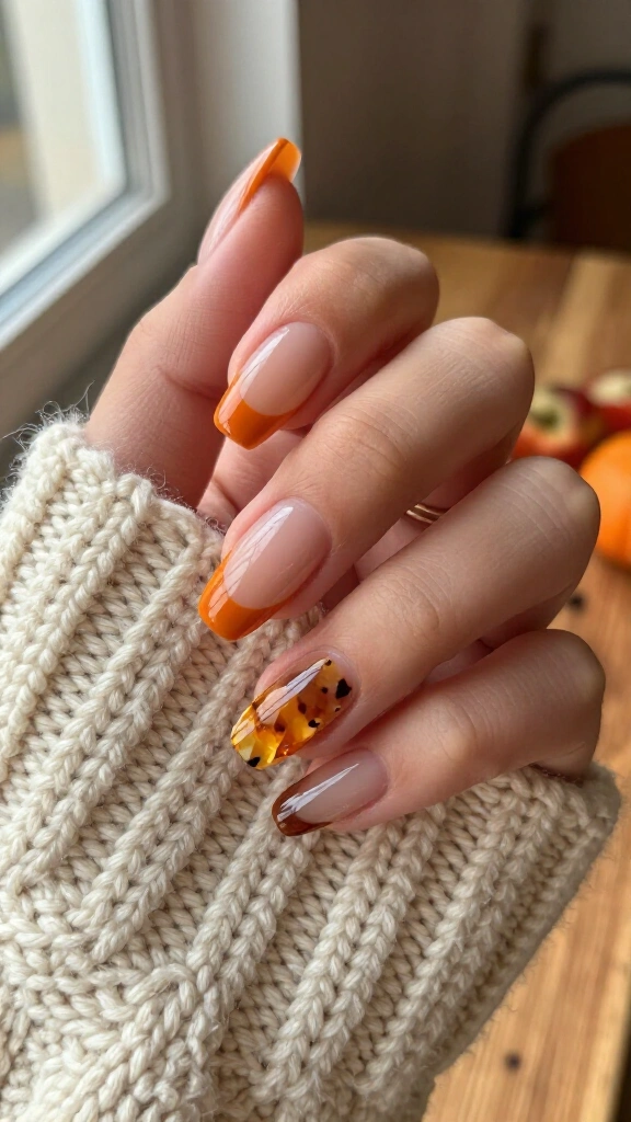 Pumpkin Spice French with Tortoiseshell Accents