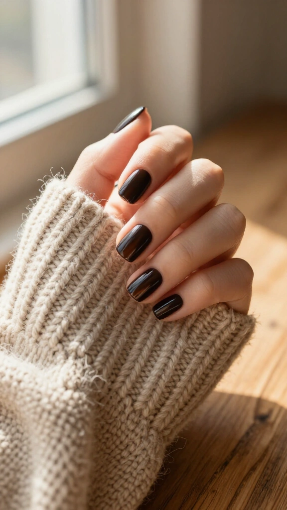 Rich Spiced Espresso Square Nails