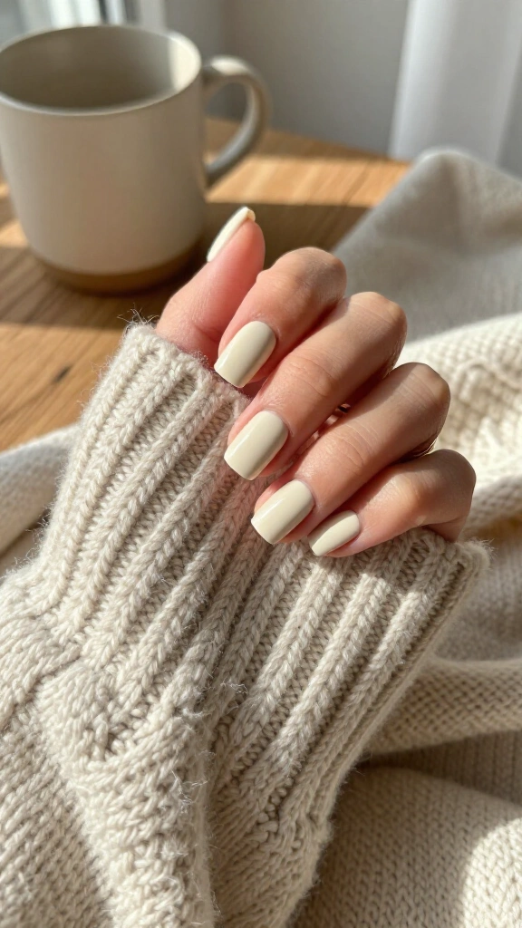 Creamy Oat Milk Minimalist Square Tips