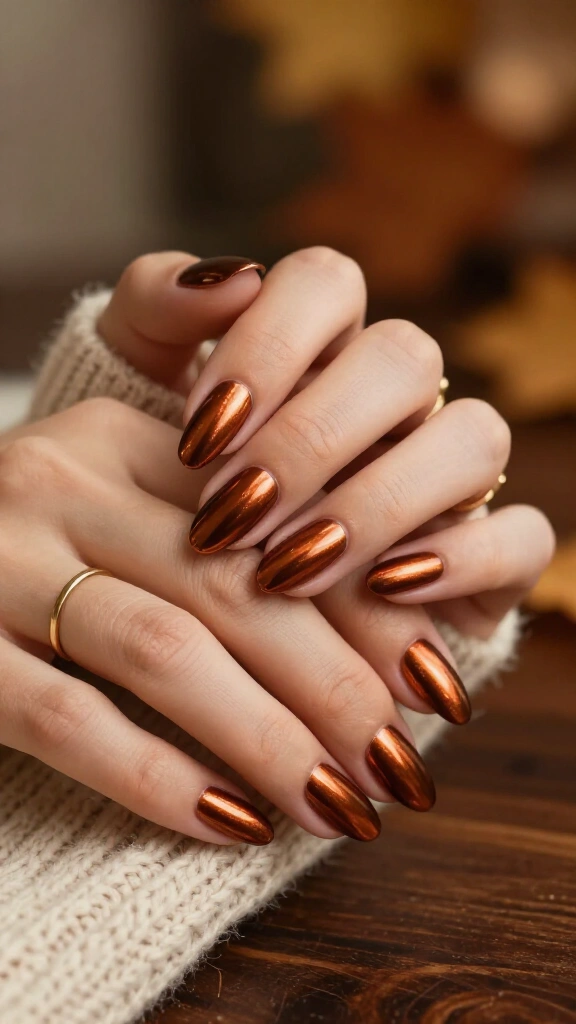 Burnished copper chrome