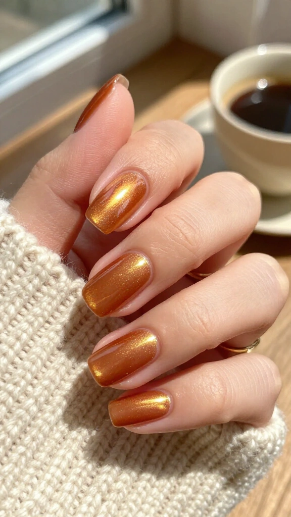 Toasted Caramel Velvet Cat-Eye