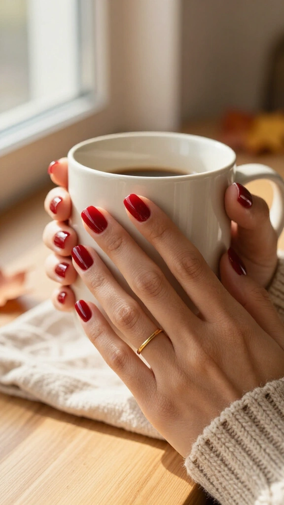 Classic Cranberry Jelly Nails