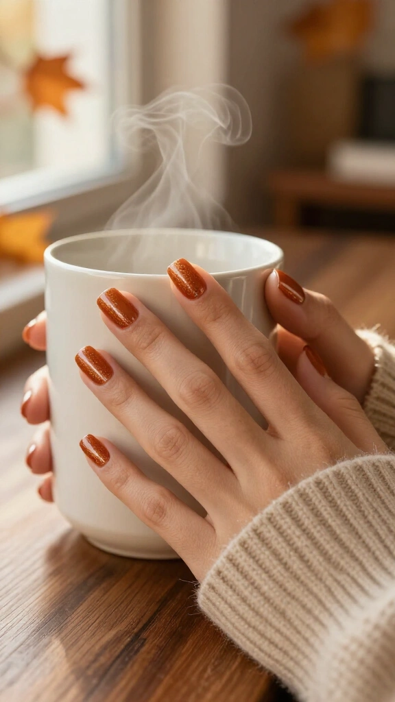 Cinnamon Shimmer Square
