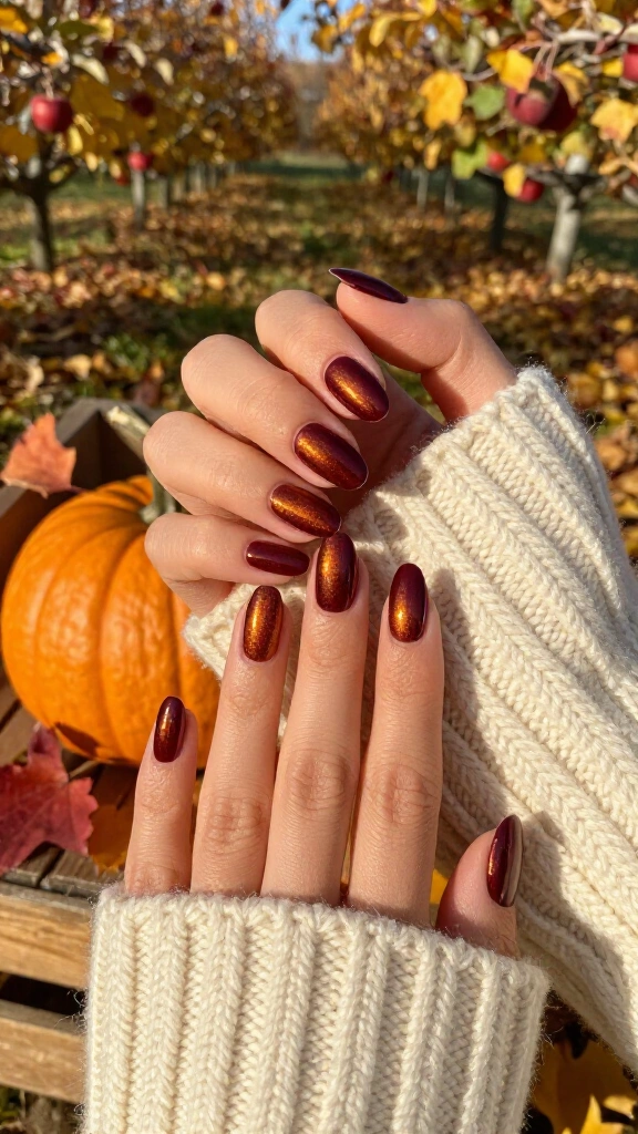 Deep Merlot Chrome Almonds