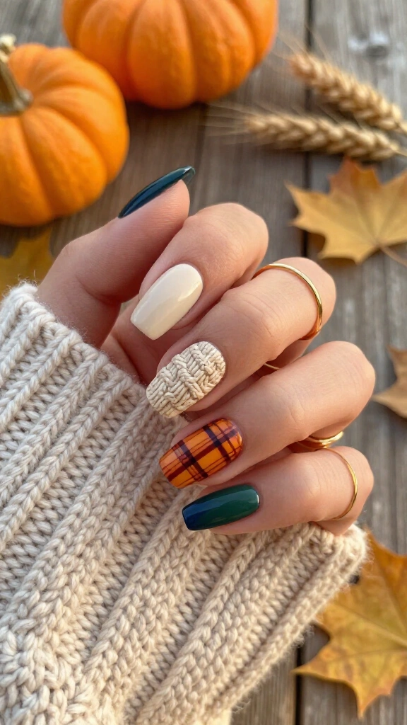 Plaid Knit Texture Overlay