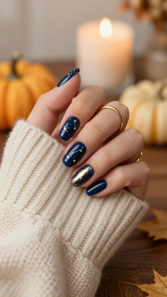 Gilded Celestial Constellations