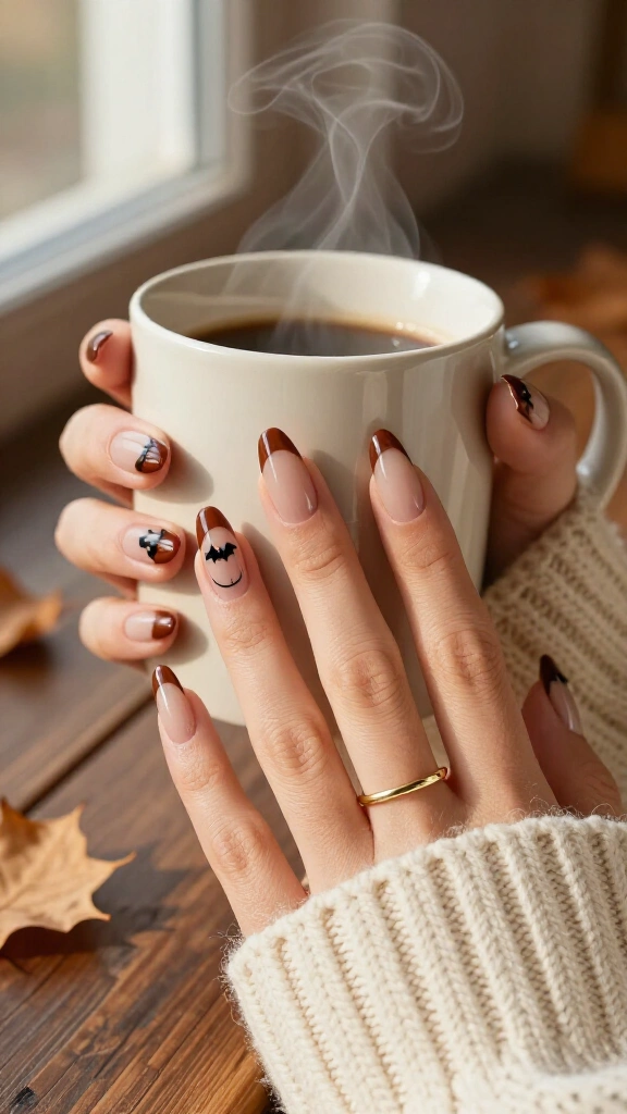 Micro Bat French Almond Nails