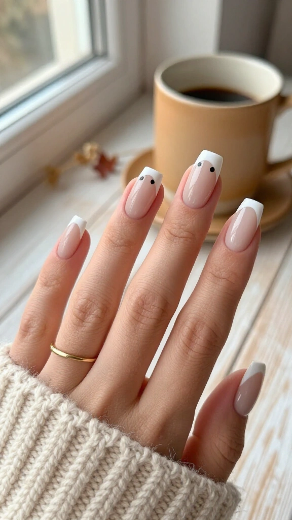 Minimalist Ghost French Tips