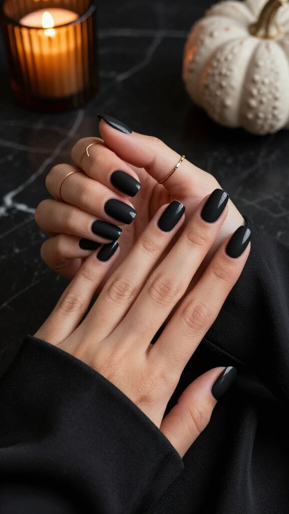 Matte Onyx & Glossy Micro French