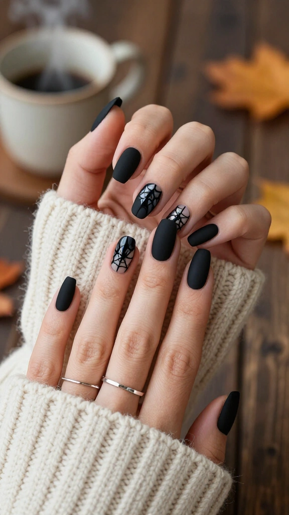 Matte Black & Glossy Web Details