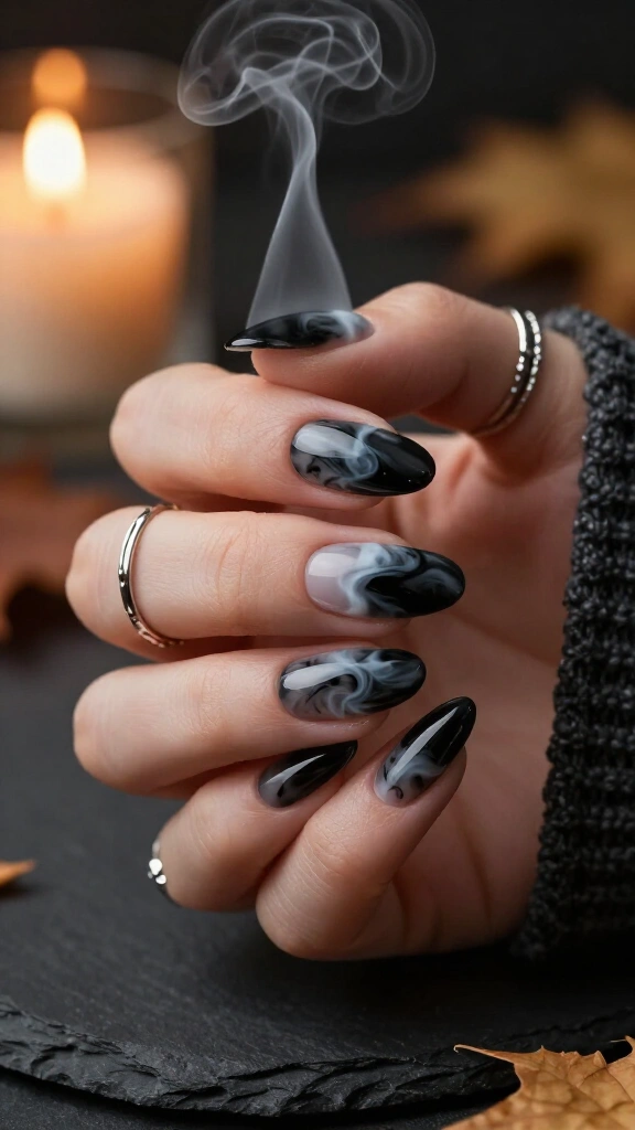 Cauldron Smoke Marble Nails