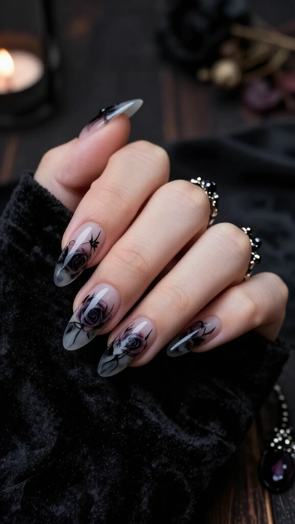 Moody Dark Florals with Gothic Flare
