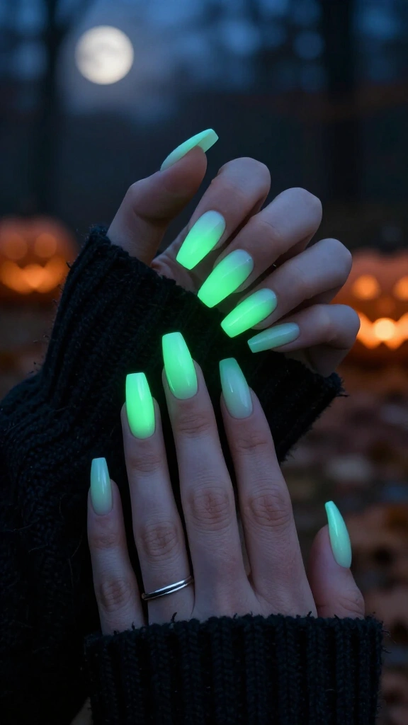 Ghostly Glow-in-the-Dark Coffin Acrylics