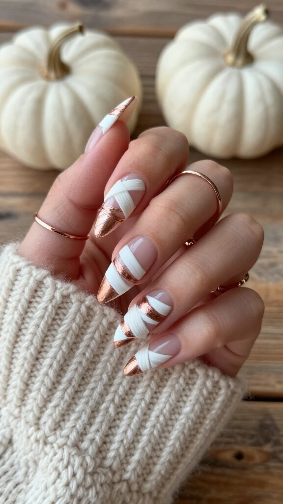 Metallic Rose Gold Mummy Wraps
