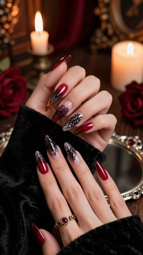 Vintage Victorian Vampire Lace