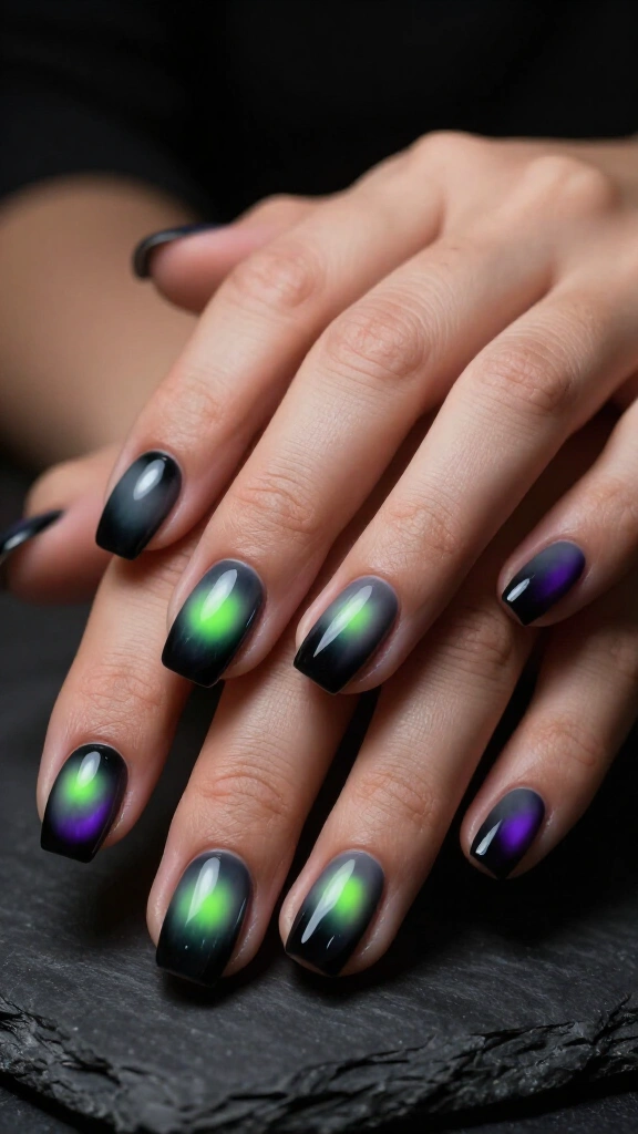 Smokey Aura Nails