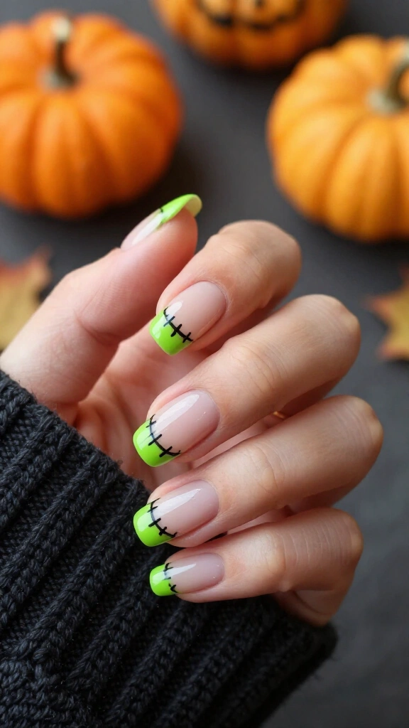 Frankenstein French Stitches