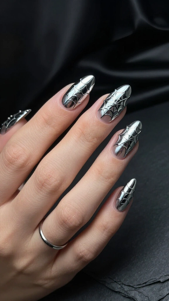 Chrome Spiderwebs