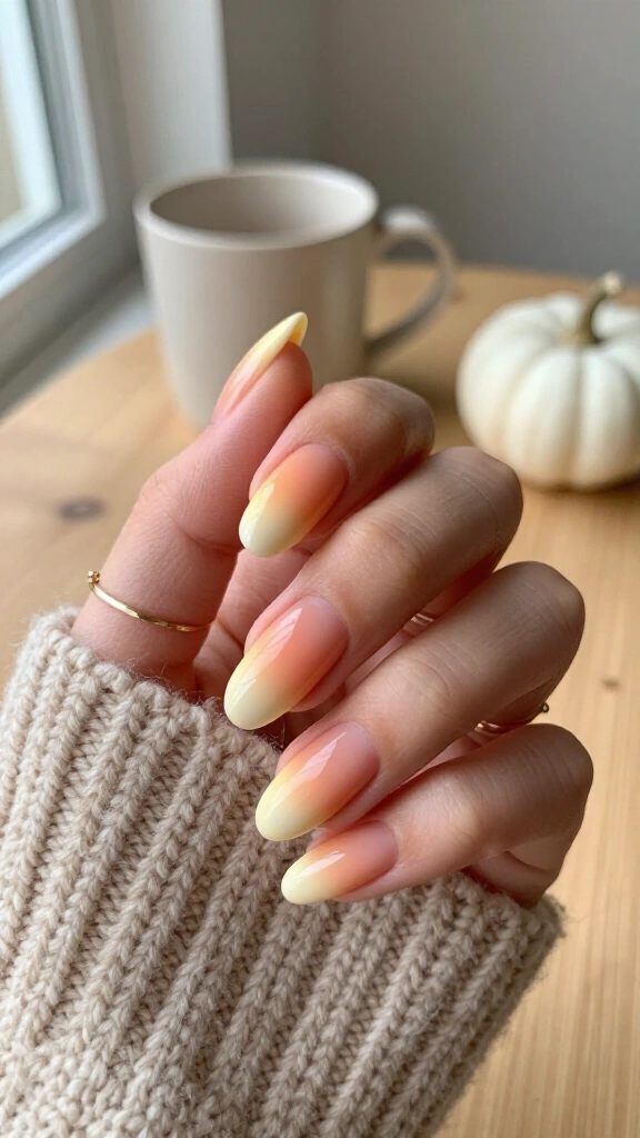 Muted Candy Corn Ombré