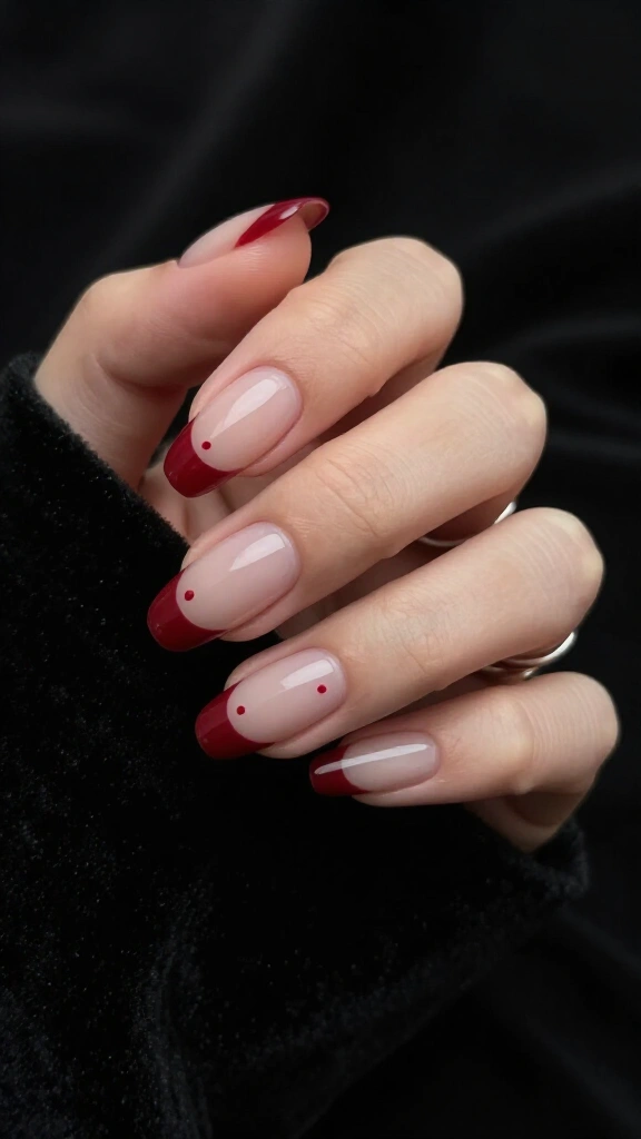 Vampire Bite French Tips