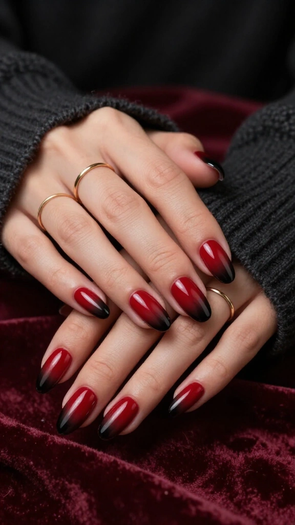Crimson Aura Ombré