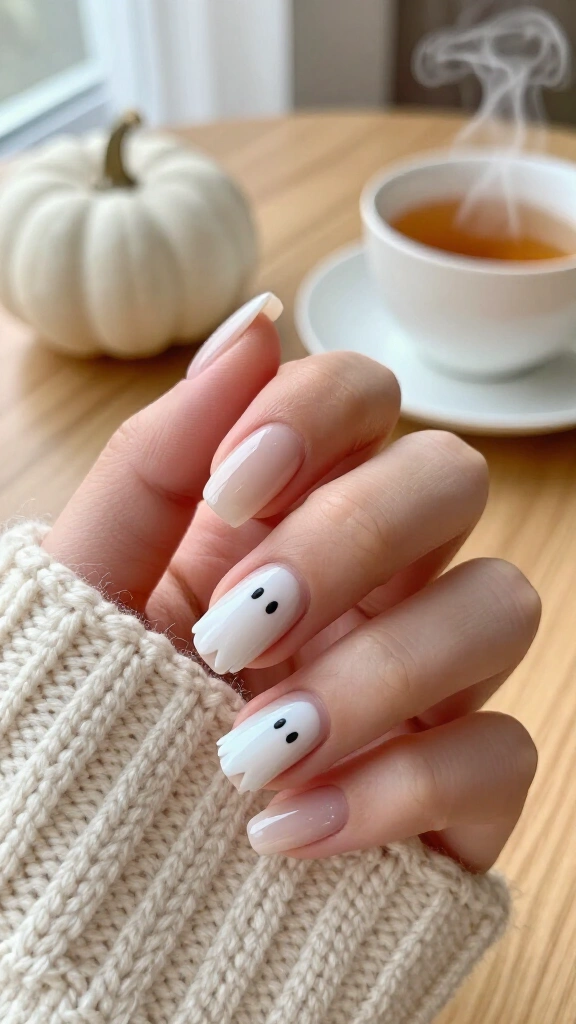 Minimalist White Sheet Ghosts