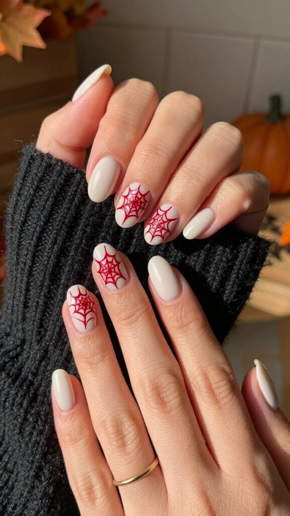 Crimson Spiderweb Linework