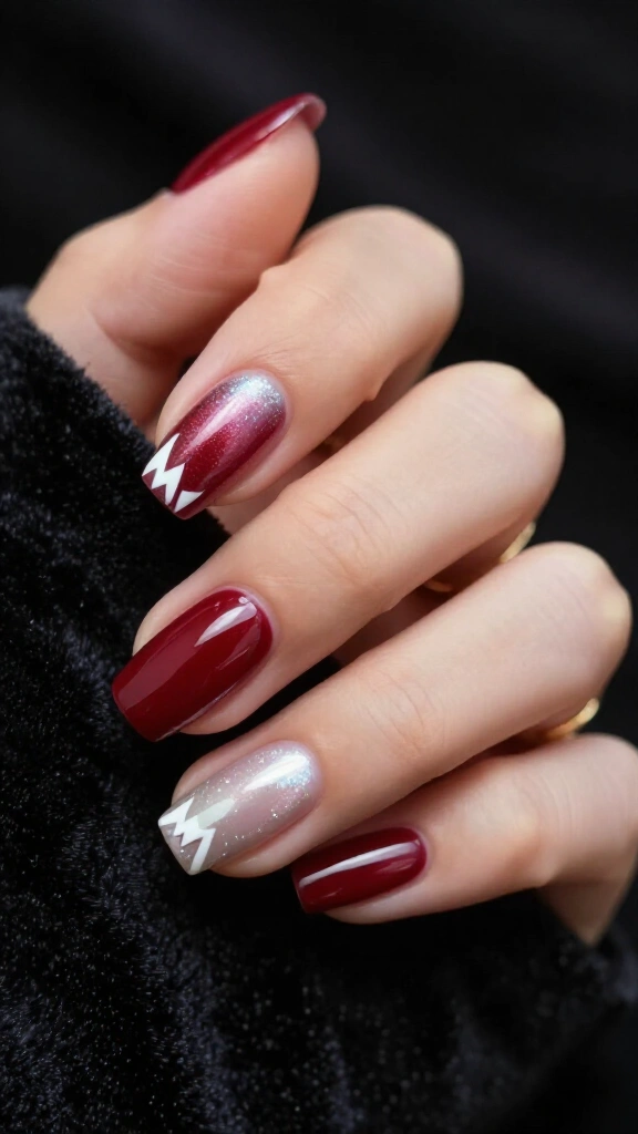 Cherry Glaze with Subtle Fang Motifs