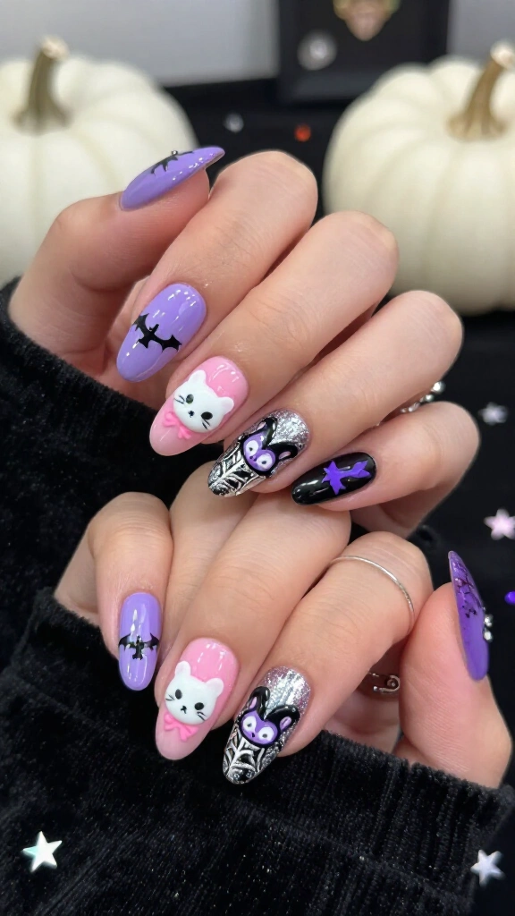 Kuromi & Kitty Spiderweb Duo