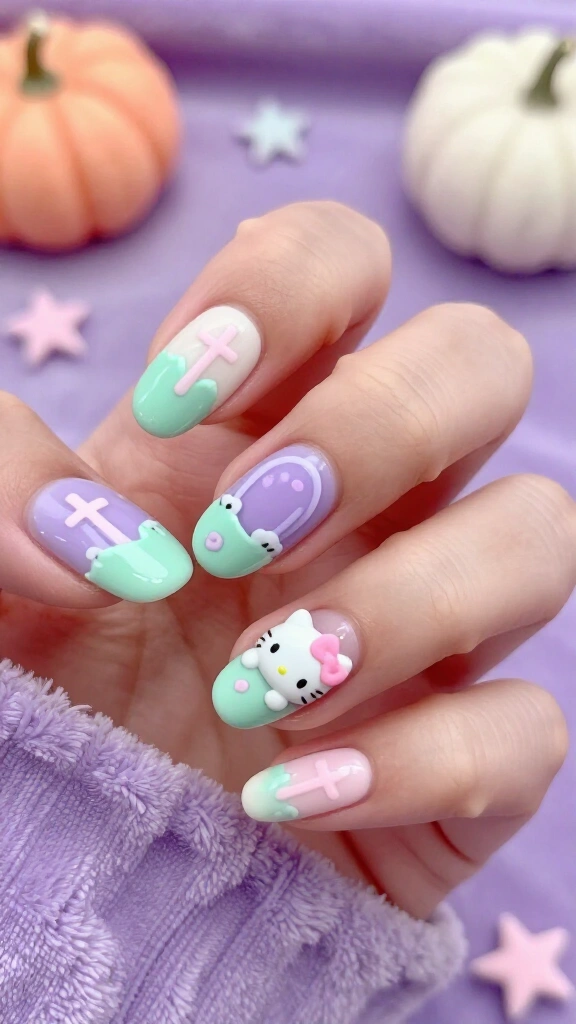 Sweet & Spooky Pastel Graveyard