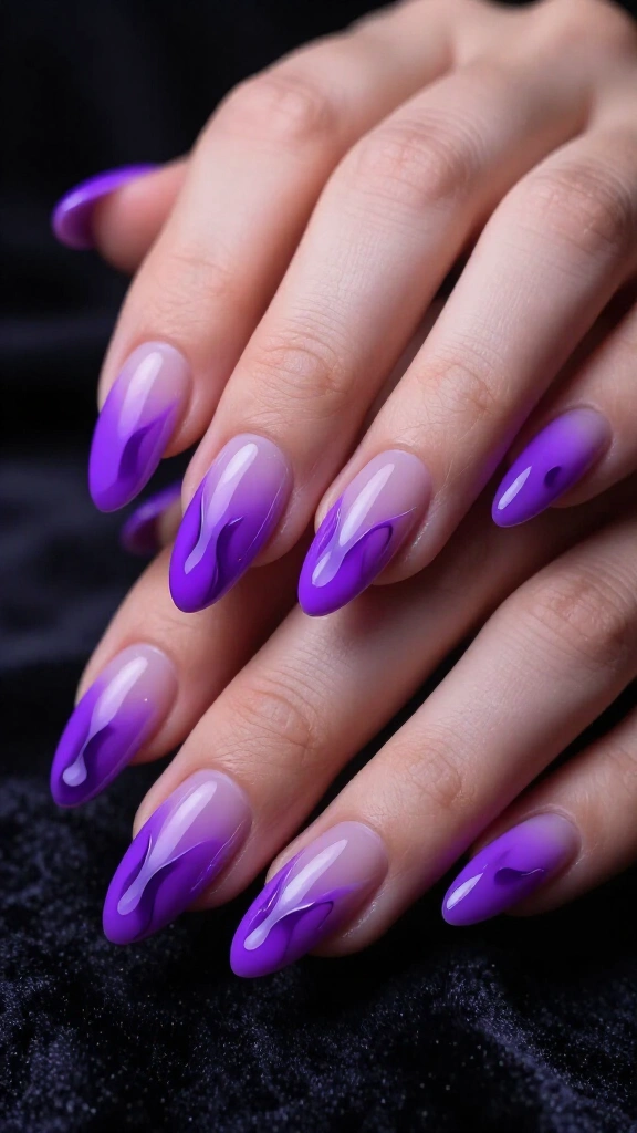 Toxic Neon Violet Slime Drips