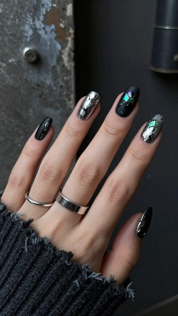 Grunge Distressed Foil Accents