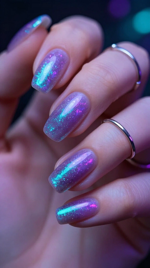 Iridescent Alien Amethyst Shimmer