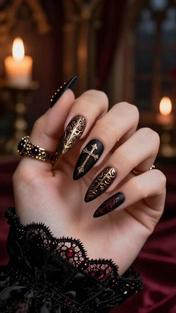 Baroque Filigree and Gothic Crosses