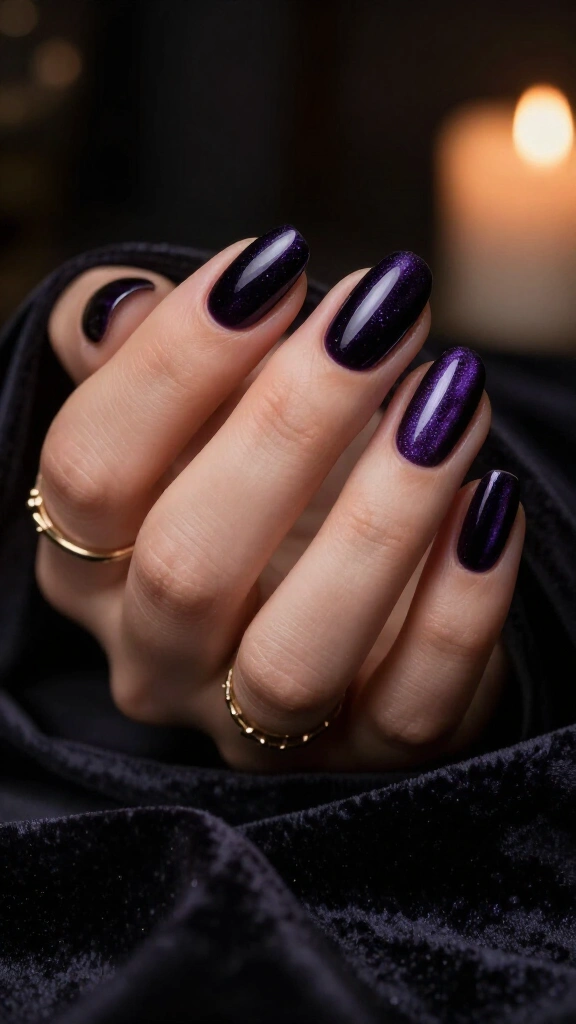 Velvet Cat-Eye in Poison Plum