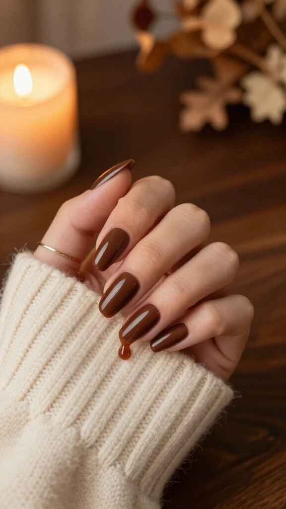 Matte Espresso with Glossy Dripping Tips