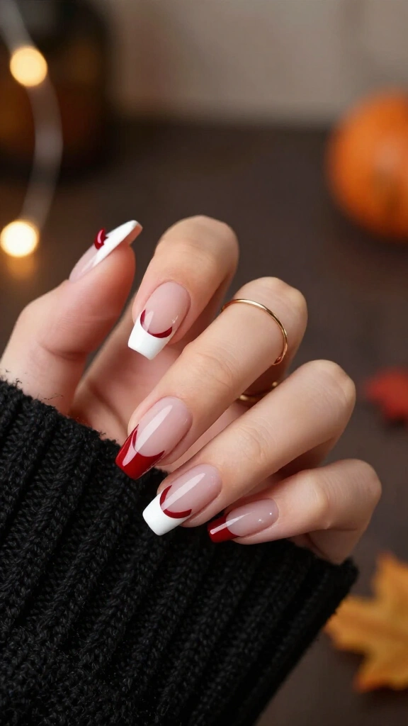 Classic French with devil horn accents