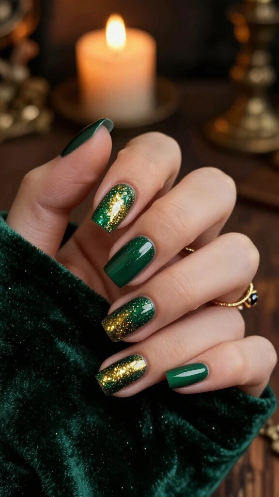 Emerald green witching hour