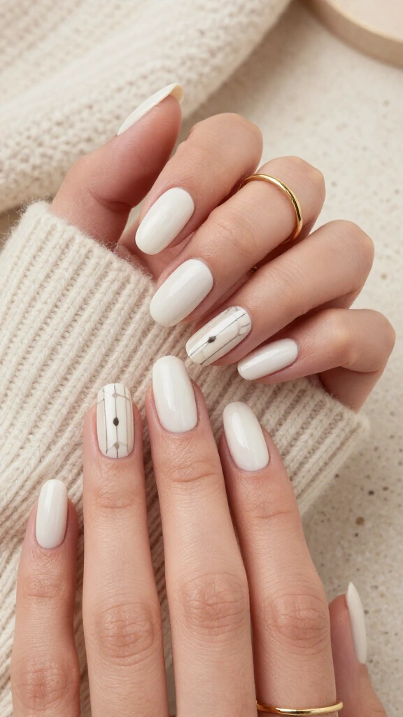 Bone-White Minimalist Geometry