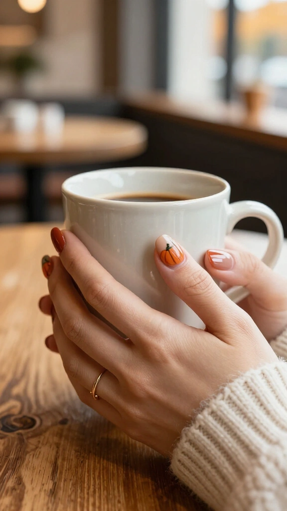 Minimalist Micro-Pumpkin Accents