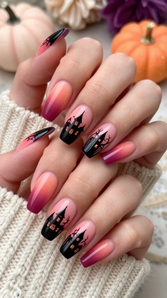 Peachy Pink Haunted Castles