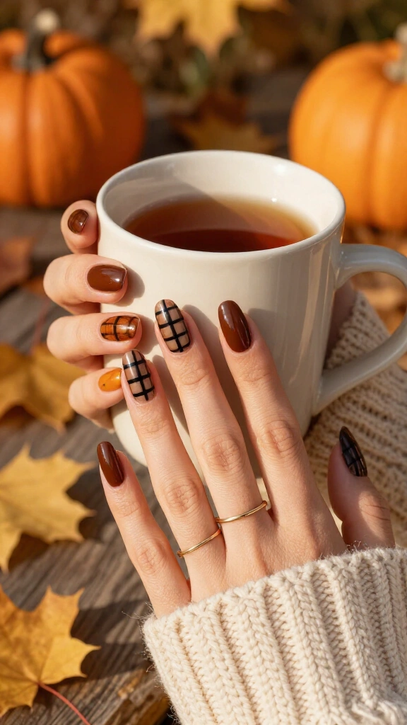 Warm Chai Spice Plaid