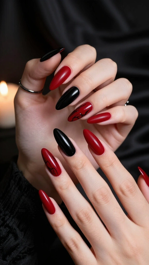 Matte Blood Red Stilettos-in-Disguise
