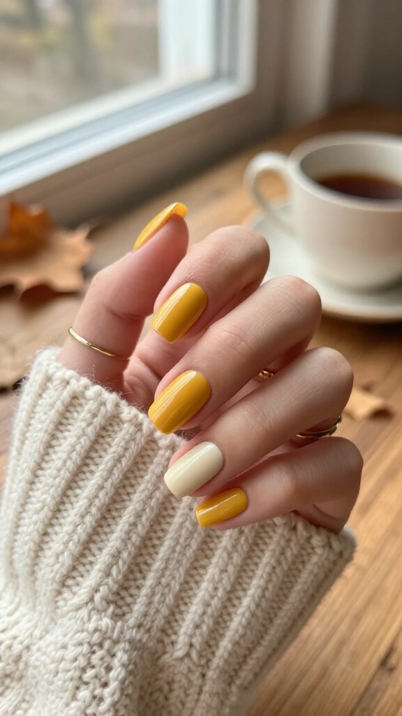 Mustard Yellow Mod Half-Moons