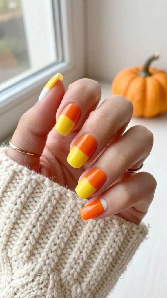 Candy Corn Colorblock