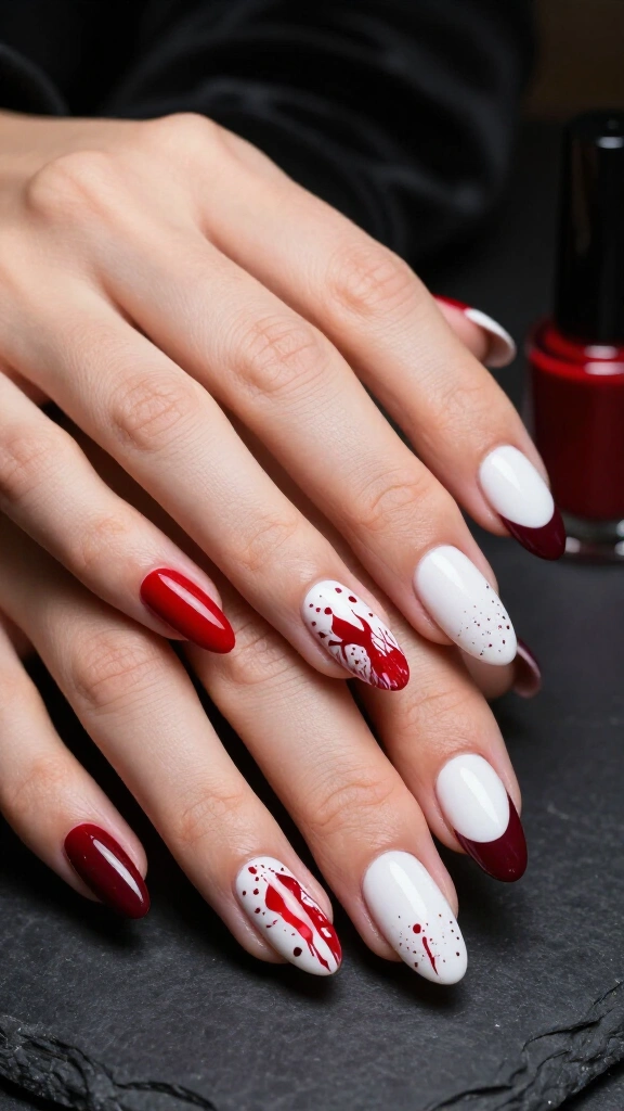 Abstract Blood Splatter