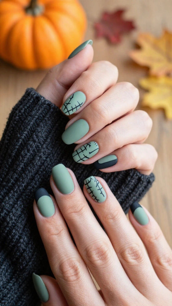 Matte Frankenstein Stitches